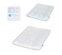 Ceba Baby Funda para cambiador - Juego de 2 fundas para cambiador - Funda para cambiador suave en tamaño 50 x 70 cm con cremallera - Algodón Jersey extragrueso - Diente de león + hojas