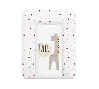 Ceba Baby Mr Tall - Cambiador de bebé suave - Cojín cambiador lavable para niñas y niños - Certificado Öko-Tex - Impermeable - 75 x 50 cm - Jirafa