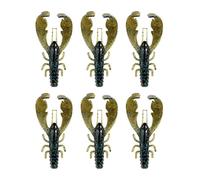 Cebo - 6pcs Lobster Claw Señuelos Artificiales, Swimbait Suave con acción Realista para Caminar y Nadar, Atractiva imitación de depredador | Ideal para bajo, Cabeza de Serpiente, Trucha, jiggen