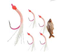 Cebo Artificial de 4,5 cm, para Pesca al Aire Libre, Agua y Salada Nocturna, gamba, Juego de 5 Unidades