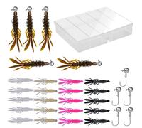 Cebo blando, cebo para pesca en alta mar y expulsar | Cebo realista con anzuelo de plomo para salmón, trucha, perca, bagre, lucioperca en agua salada, estanque de río