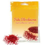 Cebo blando | Lombriz de tierra artificial, accesorio de pesca reutilizable, gusano de sangre, cebo de pesca marina, agua salada, adecuado para pescar en agua salada, ríos, desde barco, mar, kayak