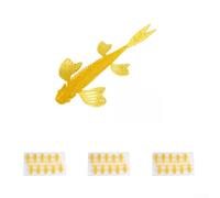 Cebo Blando TPE Flotante para cola Bifurcada para Lubina Cebo(Yellow) | Material TPE flotante, imita herido, para cola bifurcada flexible, ideal para lubina black bass