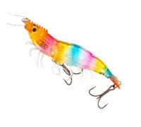 Cebo de - 3,54 en Agua Salada - Cebo Artificial para camarones | Glow Night Reflective Soft Tackle para salmón bagre Agua Dulce Playa Muelle Muelle Orilla Equipo al Aire Libre Deportes