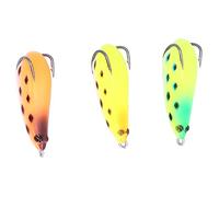 Cebo de Artificial, señuelo de silicona suave realista, Swimbait de pesca, cabeza verde, amarillo, naranja, para pesca al aire