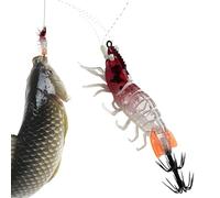 Cebo de calamar, que , cebos de pesca en forma de camarón, para exteriores, agua salada, río, lago, estanque, vacaciones, noche, mañana