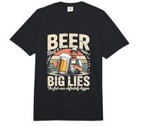 Cebo De Cerveza Y Grandes Mentiras El Pez Era Definitivamente Más Grande Comfort Colors Adult Heavyweight T-Shirt