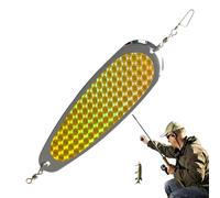 Cebo de Cuchara de Metal, Cebo de Cuchara Realista para de bagre | Cuchara de Dura con Gancho Afilado y de Sangre, Cebo de Resistente a los Golpes para truchas en ríos de Lagos