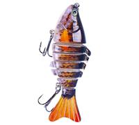 Cebo de natación duro para pesca de bajo | Hard Body Bass Fishing Swimming Bait, pesca de atún trucha Pike principiantes, herramienta para agua dulce, agua salada