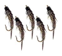 Cebo de perca - piezas artificiales hechas a mano equipo de diseño de moscas, cebo para pesca en mar, para mujeres principiantes, amantes de la pesca, adecuado para trucha, bagre, perca en la