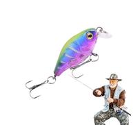 Cebo de pesca de agua dulce, cebo de pesca de bajo | Piscina artificial con anzuelos | Wobblers flotante cebo para bagre de trucha de bajo, cebo de acción portátil para moscas de kayak helado frente a
