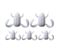 Cebo de pesca de rana realista, cebo flotante para rana, 5 piezas suave realista Swimbait cebo flotante - Cebo suave para peces de agua dulce para lucio, cabeza de serpiente, barro,