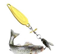 Cebo de pesca - Señuelos flexibles trucha de hélice metálica - Señuelos de natación para principiantes, hombres pescadores Bass hielo Kayak agua salada agua dulce río Perca