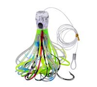 Cebo de Remolque para de Agua Salada,Cebo simulado de Perca de Calamar - Señuelos de natación realistas para Peces de Agua Dulce Nocturna Kayak de Hielo