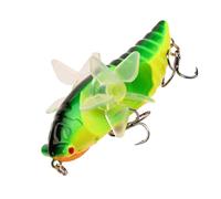Cebo Duro, Cicada Lure - Swimbaits para pesca de bajo | 7,5 cm cebo artificial flotante para lucioperca, trucha, agua dulce, anzuelos de depredadores para hombres