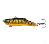 Cebo duro de 18 g, 7 cm de longitud con sonajeros internos para pesca en aguas profundas, lubina, lucio, perca, trucha en lagos, ríos y mar (VI039-8)