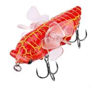 Cebo duro para cigarra de sombra de 7,5 cm para pesca en agua dulce y salada con acción natural de natación y penetración fiable del anzuelo (C)