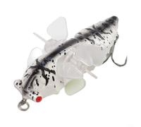 Cebo duro para cigarra de sombra de 7,5 cm para pesca en agua dulce y salada con acción natural de natación y penetración fiable del anzuelo (B)