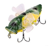 Cebo duro para cigarra de sombra de 7,5 cm para pesca en agua dulce y salada con acción natural de natación y penetración de gancho fiable (D)