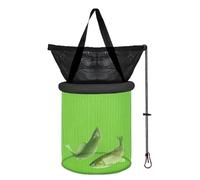 Cebo flotante de red de pesca para atrapado, jaula de soporte de peces de malla para cebo , jaula organizadora capturada en de gran capacidad para kayak Minnow cubo para hombres