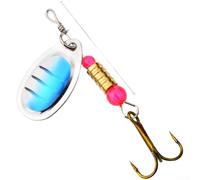 Cebo giratorio de pesca, cuchillas giratorias de 360 grados, lentejuelas reflectantes, gancho de triple resistencia, aleación de zinc, 3,3-3,8 cm, contrapeso de cobre, multicolor, señuelo de pesca de