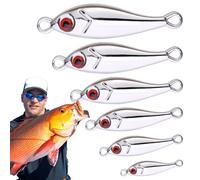 Cebo para agua dulce | Señuelos de natación de metal para trucha - Lentejuelas Jig cebo conjunto con ojos 3D y ganchos para perca, bagre, trucha, pesca con mosca, accesorios de aventura