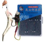 Cebo para Moscas, Cebo Artificial con Gancho, 5 Unidades de Cebo Realista para práctica de, Torneo, río, Lago, Aguas Poco Profundas