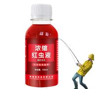 Cebo para Peces de Gusano Rojo, atrayentes de Peces con Olor a Gusano Rojo - Atrayente Concentrado Fuerte para Peces,Líquido potenciador de atracción de señuelo de Peces Seguro de 100ml para un Viaje