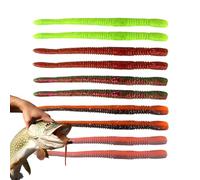 Cebo suave de harina roscado de 4,7 pulgadas cebo biónico para montaje de pesca 10 colores mezclados contiene un atractivo para peces con olor a sal y pescado agua fluyendo