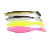 Cebo suave súper grande de 23,5 cm, 68 g, PVC T-Tail para lubina, cebo de hundimiento de alta visibilidad con movimiento natural para agua salada y agua dulce, paquete de 4 (5#+6#+7#+8#)