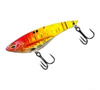 Cebo VIB de hundimiento de 56 mm con masa aerodinámica y equilibrada que ofrece un deslizamiento suave y una fuerte señal de vibración a los peces (rojo dorado)