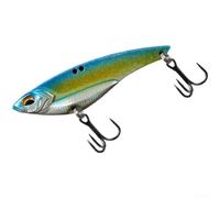 Cebo VIB de hundimiento de 56 mm con masa aerodinámica y equilibrada que ofrece un deslizamiento suave y una fuerte señal de vibración a los peces (azul dorado)