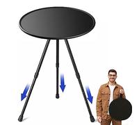 Ceboic Mesa Camping Portátil, Mesas de Camping al Aire Libre Ultraligera Compacta con Bolsa de Transporte, Pequeñas Aluminio Mesa Redonda Jardín para Picnic Playa Pesca Senderismo Cocina