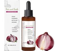 Cebolla, biotina y aceite de romero para el crecimiento del cabello, aceite de cebolla, no graso, fórmula ligera para el cuidado de hombres y mujeres. (1 unidad)