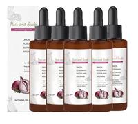 Cebolla, biotina y aceite de romero para el crecimiento del cabello, aceite de cebolla, no graso, fórmula nutritiva ligera, para hombres y mujeres. (5 unidades)
