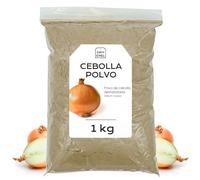 Cebolla en Polvo Deshidratada 1 Kg - Cebolla Molida - Verdura Deshidratada - Sin Azucar Añadido, Sin Conservantes, Sin Gluten (1 kg, Cebolla en Polvo)