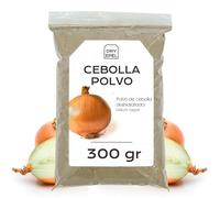 Cebolla en Polvo Deshidratada 300 g - Cebolla Molida - Verdura Deshidratada - Sin Azucar Añadido, Sin Conservantes, Sin Gluten (300 gr, Cebolla en Polvo)