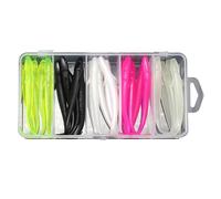 Cebos de pesca suaves realistas de varios estilos, movimientos naturales para lanzar técnicas de pesca de fondo de arrastre, cebos de pesca de agua dulce y salada