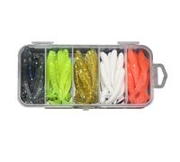 Cebos de pesca suaves realistas de varios estilos, movimientos naturales para lanzar técnicas de pesca de fondo de arrastre, cebos de pesca de agua dulce y salada