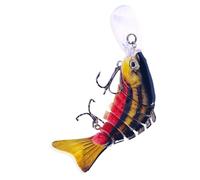 Cebos de, señuelo de de Bar,Cebos de Pescado Duro para Trucha - Junta de Lengua Larga, señuelos Artificiales de múltiples articulaciones para Picas de bagre Dorado de Trucha Bass