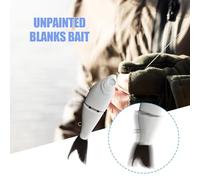 Cebos en, señuelos de sin Pintar - Cola Suave de Swimbait Deslizante con sonajero Que se Hunde de 2 segmentos | Señuelo de Artificial, Accesorio de para Agua Dulce y Salada