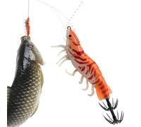 Cebos para Calamar | Cebo Artificial De Pulpo De Hundimiento Lento 8 cm | Señuelos Luminosos con Diseño Realista De Camarón para Agua Salada | para Trolling En Mar Lagos Ríos Hundimiento Lento