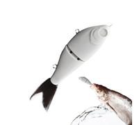 Cebos sin Pintar, cebos en,Cola Suave del Cebo Deslizante de 2 segmentos - Señuelo de Artificial para Agua Dulce y Salada, Artes de