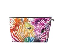 Cebra Arcoiris, Bolsa de artículos de tocador Bolsa de Maquillaje Bolsa de cosméticos Bolsa de artículos de tocador de Viaje portátil