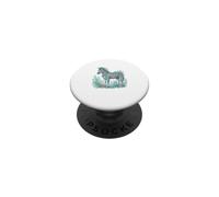 Cebra Floral Arte Botánico Safari Naturaleza PopSockets PopGrip Adhesivo