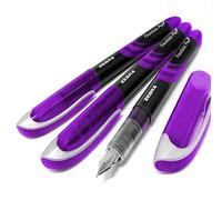 Cebra Fuente - Desechables Pluma Estilográfica - Púrpura Tinta - Paquete de 3