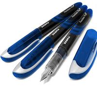 Cebra Fuente - Desechables Pluma Estilográfica - Tinta Azul - Paquete de 3