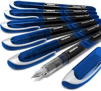 Cebra Fuente - Desechables Pluma Estilográfica - Tinta Azul - Paquete de 6