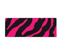 Cebra Negra Rosa,Alfombrilla de ratón Grande para Escritorio, Teclado de Ordenador, Base de Goma Antideslizante, 30 x 80 cm