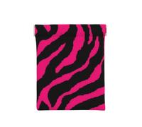 Cebra Negra Rosa, Squeeze Top Wallet Bolsa de Almacenamiento para Mujer Monedero pequeño Bolsa de Cambio